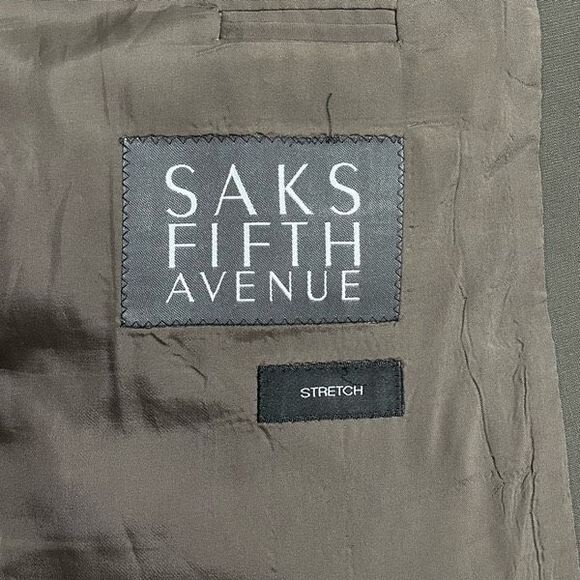 Hugo Boss‎ Mens Blazer Wool Suit Jacket Formal Padded Shoulder Brown Size 42R - Picture 7 of 9